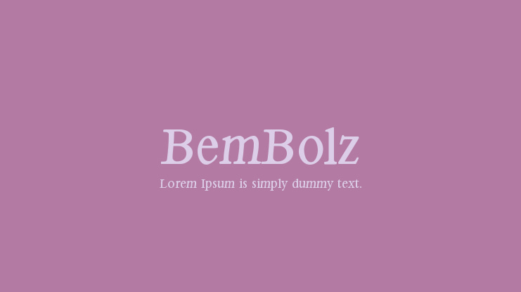 BemBolz Font