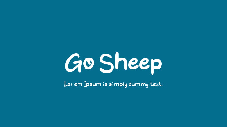 Go Sheep Font