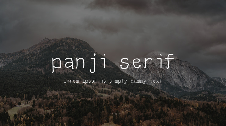 panji serif Font