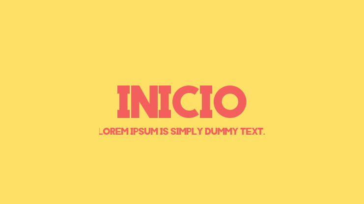 INICIO Font