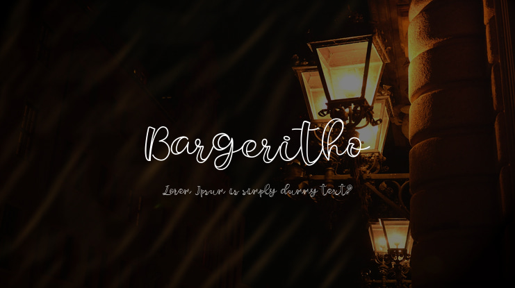 Bargeritho Font