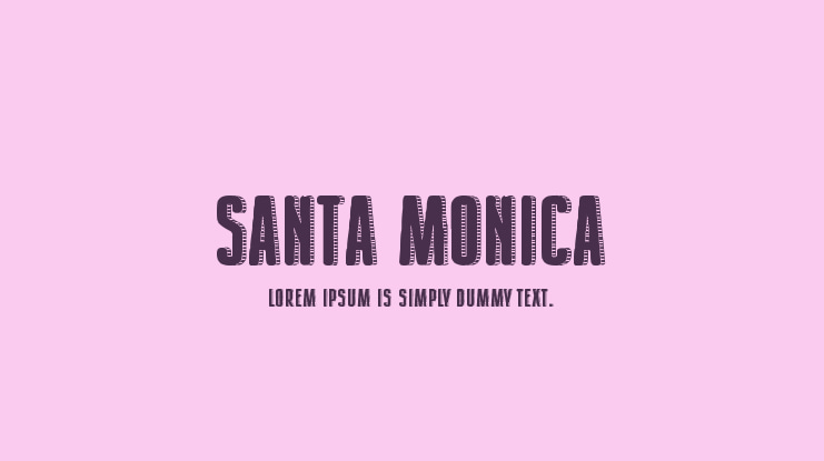 Santa Monica Font