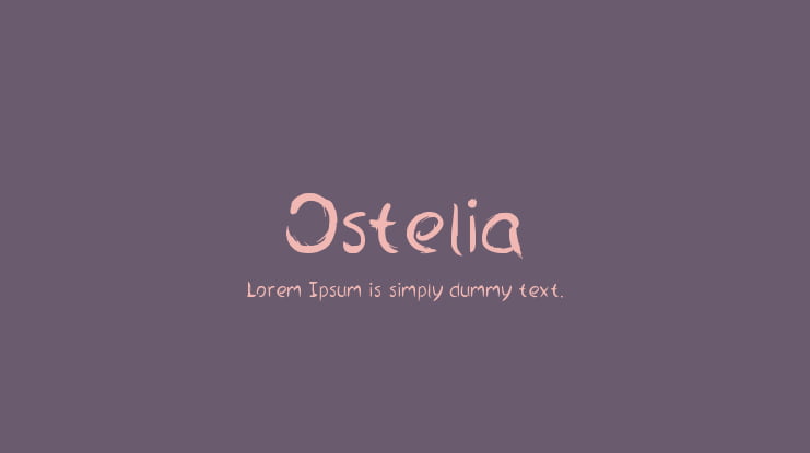 Ostelia Font