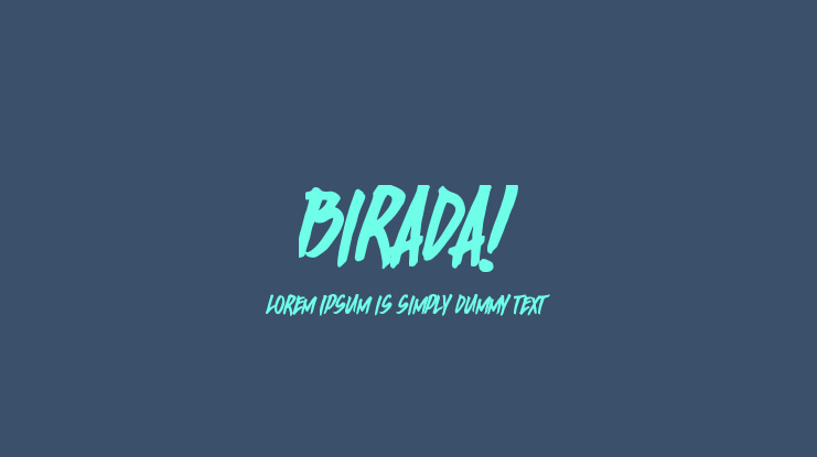 Birada! Font