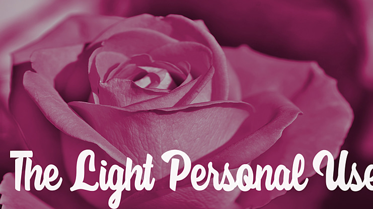 The  Personal Use Font