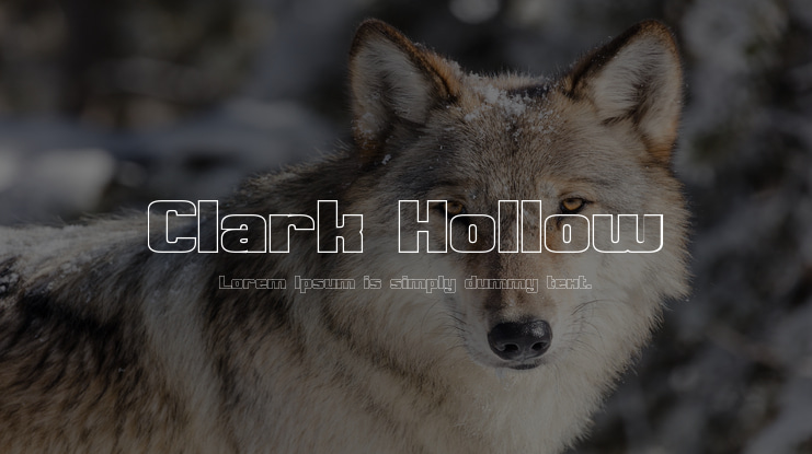 Clark Hollow Font Family