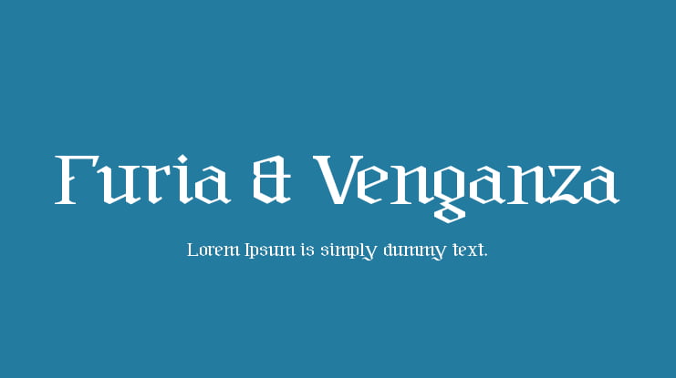 Furia & Venganza Font