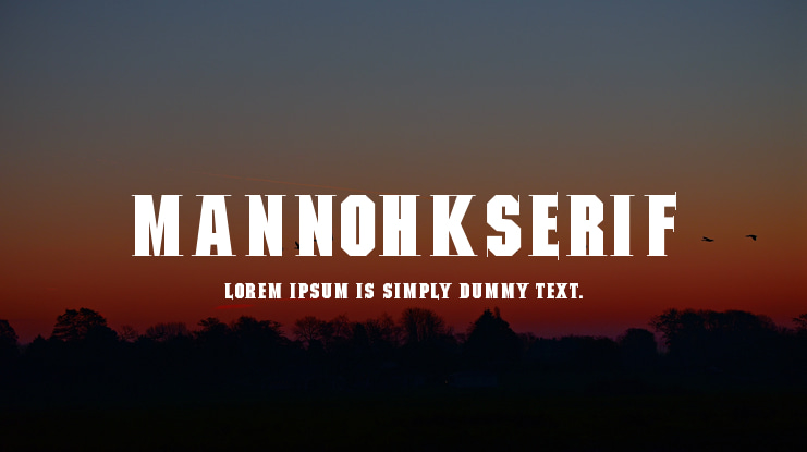 MannohKSerif Font
