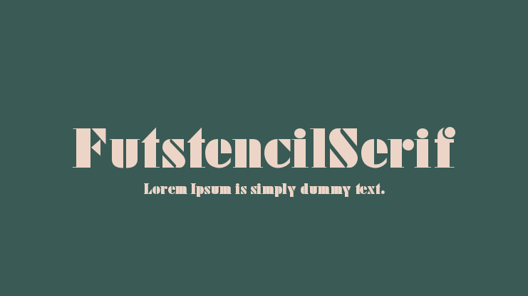 FutstencilSerif Font