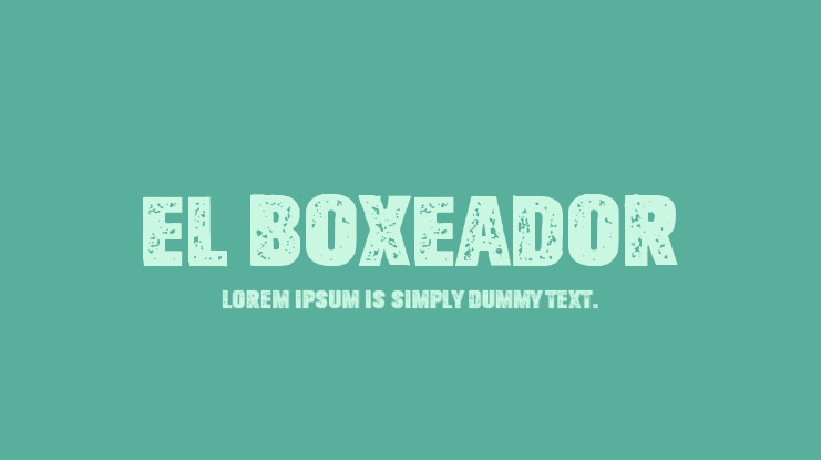 El Boxeador Font