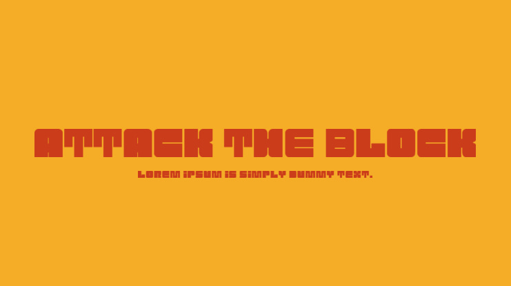 Attack the Block Font