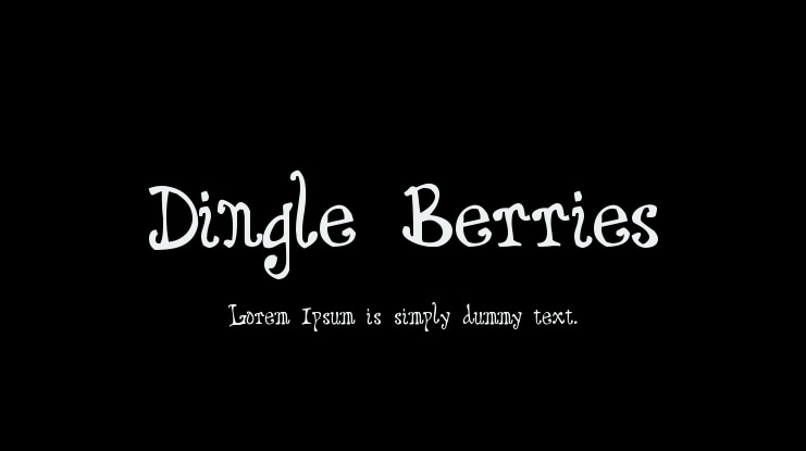 Dingle Berries Font