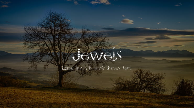 Jewels Font