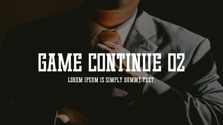 Game Continue 02 Font