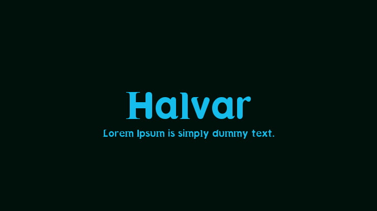Halvar Font
