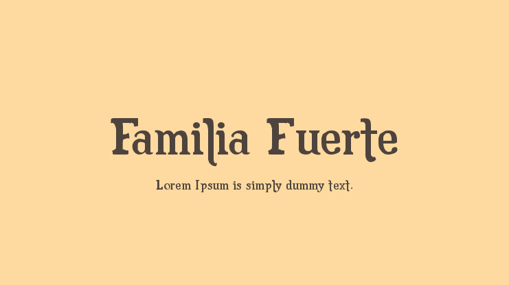 Familia Fuerte Font
