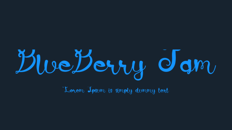 BlueBerry Jam Font