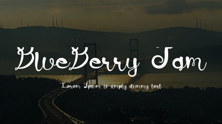 BlueBerry Jam Font
