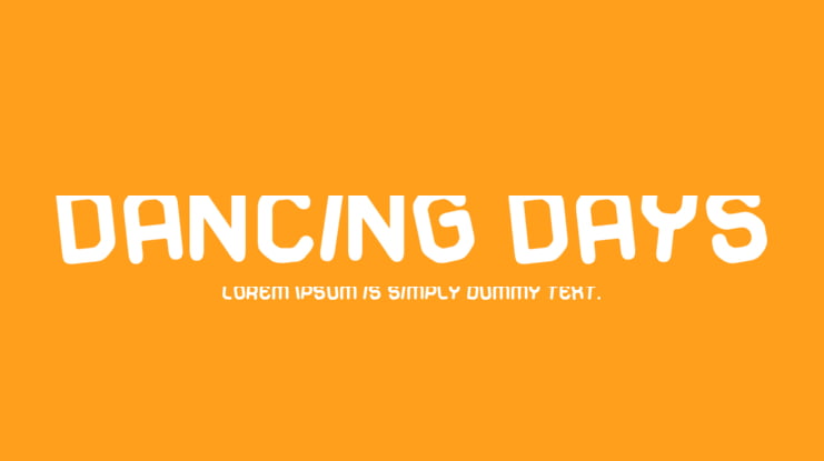 Dancing Days Font
