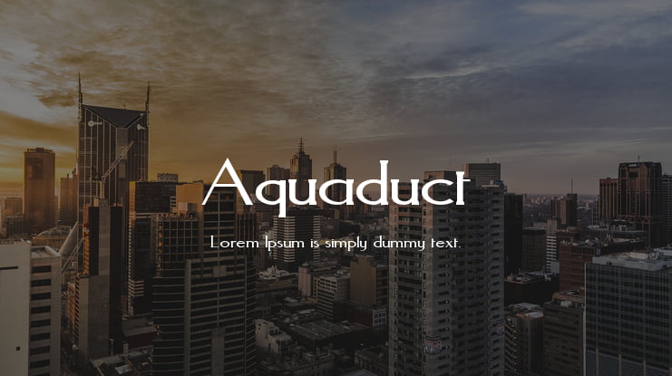 Aquaduct Font Family