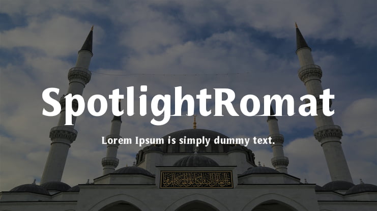 SpotlightRomat Font