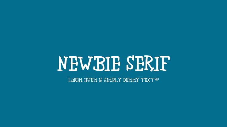 newbie serif Font