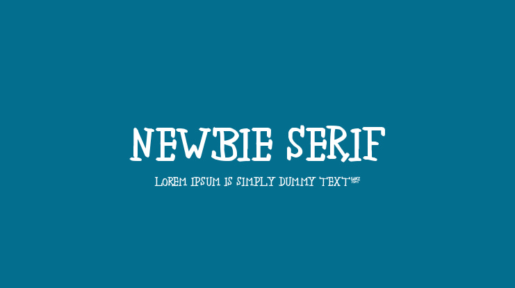 newbie serif Font