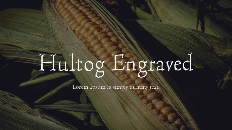 Hultog Engraved Font