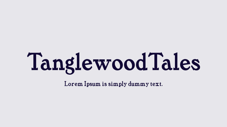 TanglewoodTales Font Family