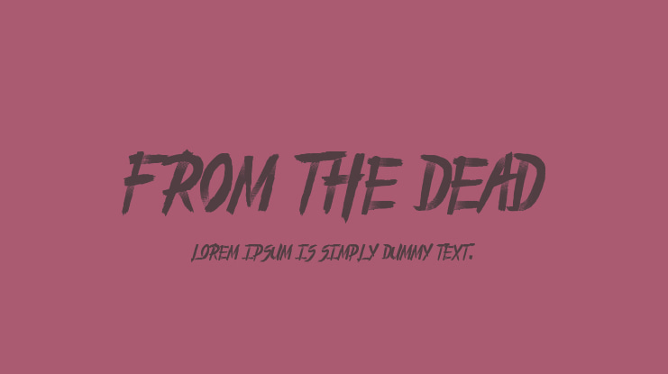 From_the_Dead Font
