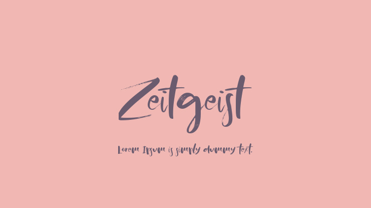 Zeitgeist Font