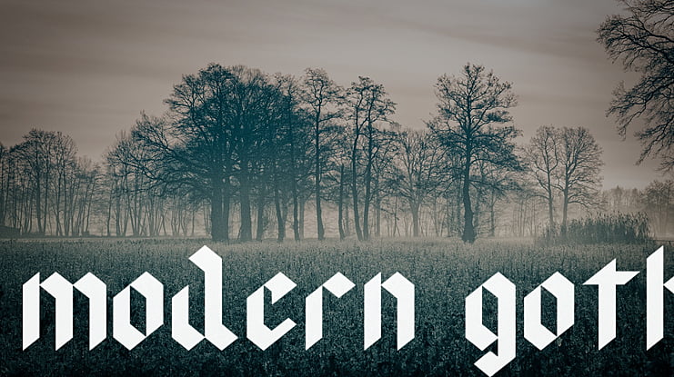modern goth Font