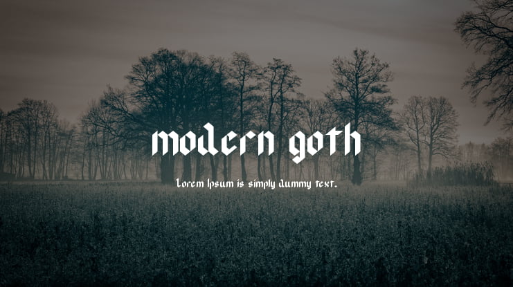 modern gothic fonts
