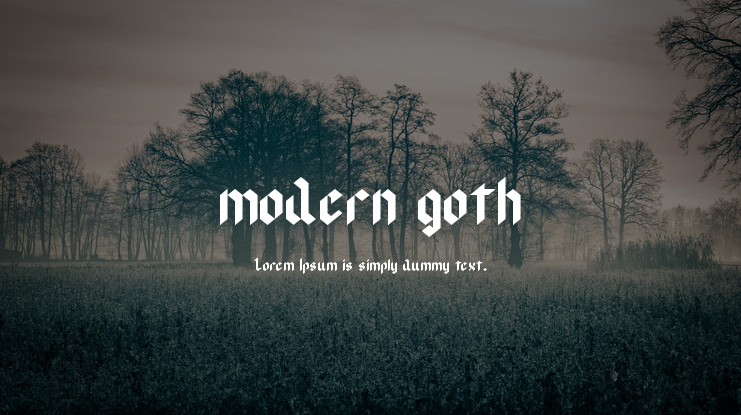 modern goth Font