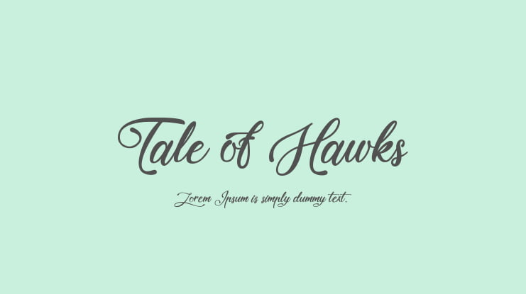 Tale of Hawks Font