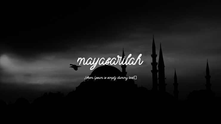 mayasarilah Font