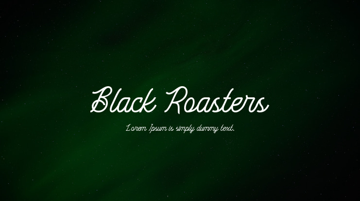 Black Roasters Font