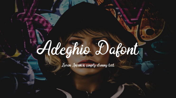 Adeghio Dafont Font