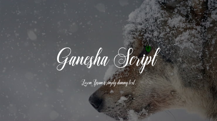 Ganesha Script Font