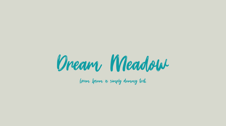 Dream Meadow Font
