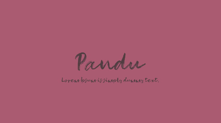 Pandu Font