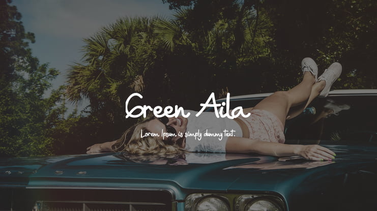Green Aila Font