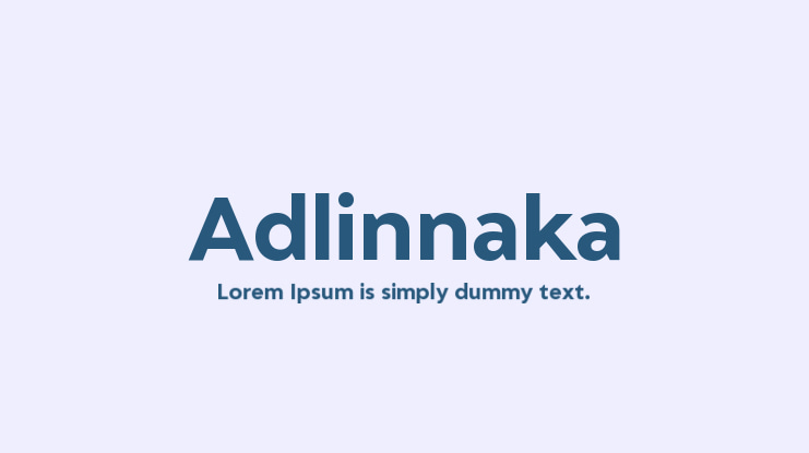 Adlinnaka Font