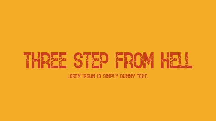 THREE STEP FROM HELL Font