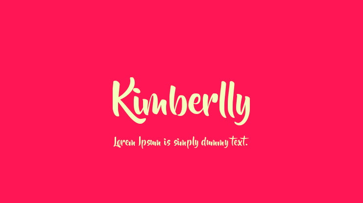 Kimberlly Font