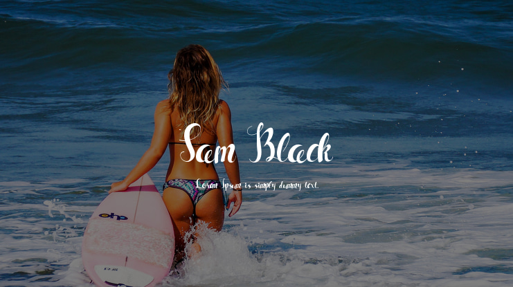 Sam Black Font Family