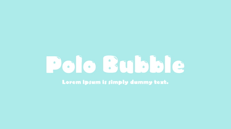 Polo Bubble Font