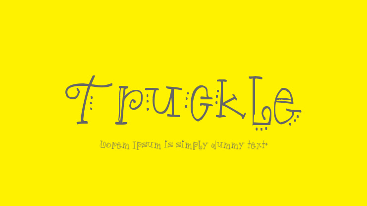 Truckle Font