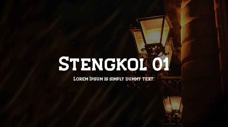 Stengkol 01 Font