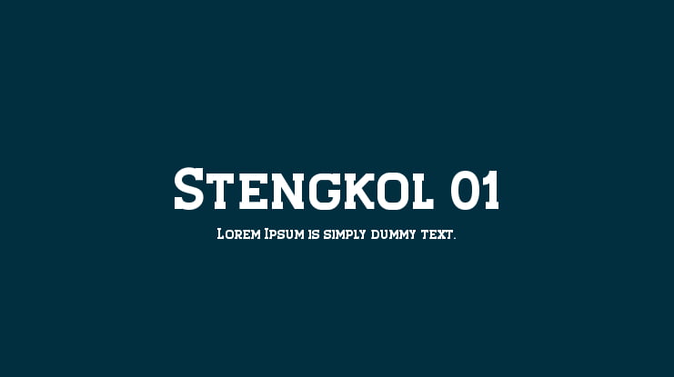 Stengkol 01 Font
